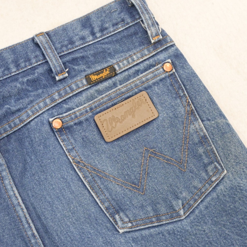 Wrangler Jeans Mens 36x32 Blue Straight Leg Denim Workwear Cowboy Western
